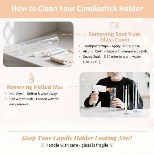 Taper Candle Holders Glass