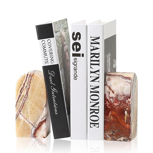 Luxury Marble Bookends for Shelves