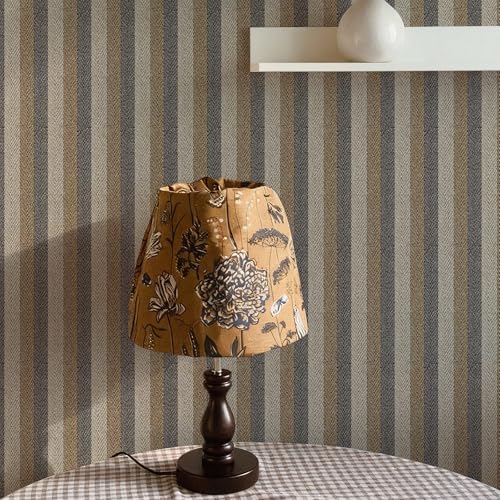 Brown Textured Fabric Wallpaper Peel and Stick Grasscloth Wallpaper
