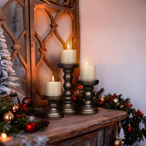 Candle Holder for Pillar Candle Set