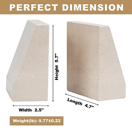 Marble Bookends for Shelves