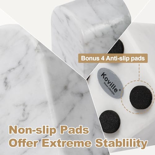 Luxury Marble Bookends for Shelves
