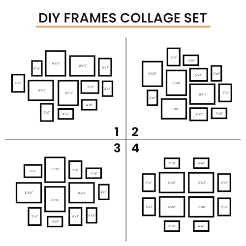 12 Pack Picture Frames Collage Wall Decor