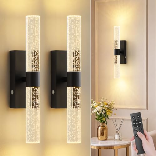 Crystal Battery Operated Wall Sconce