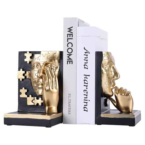 Gold Thinker Bookends
