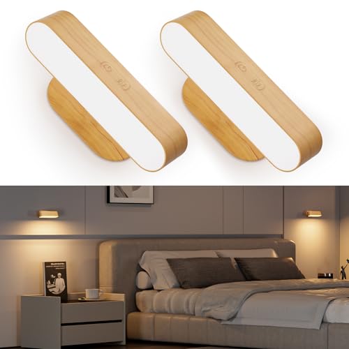 Wall Sconce LED Battery Operated Wall Sconce for Bedroom