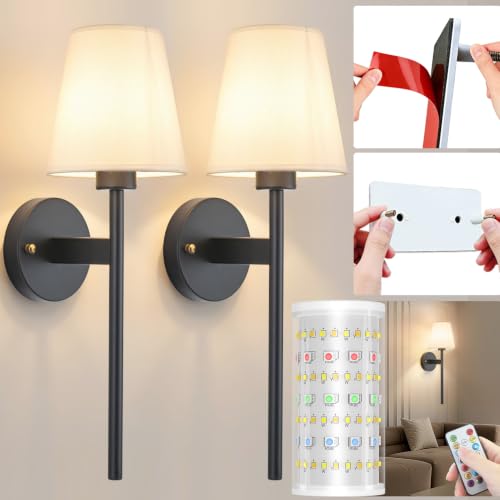 Battery Operated Wall Sconces Set Of Two