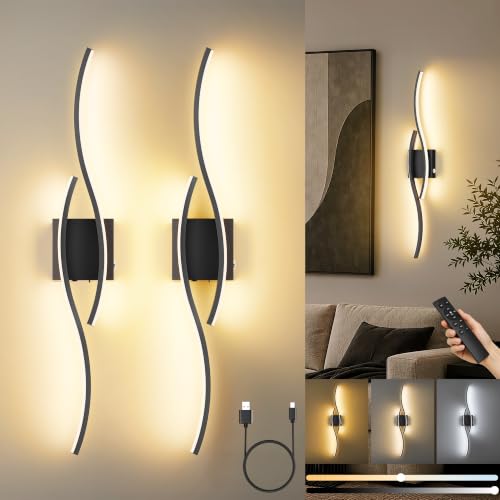 10000mAh Battery Operated Wall Sconces Set of 2