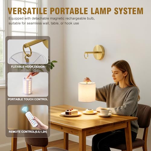 Detachable Wall Sconces Battery