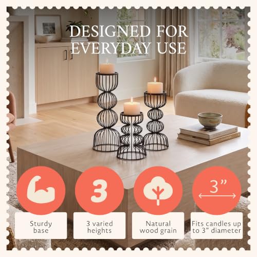 Wood Candle Holder Bundle