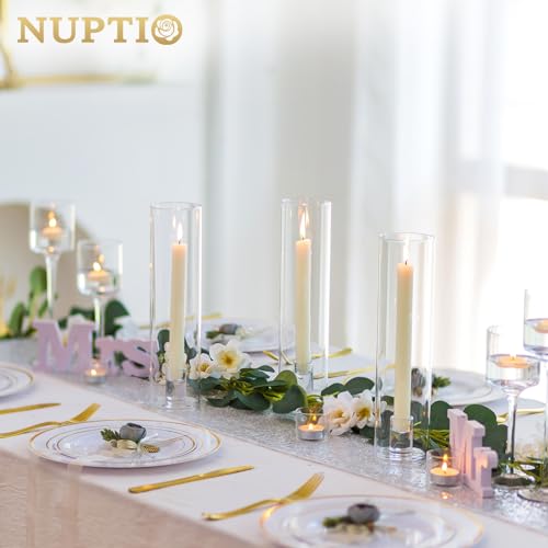 Hurricane Glass Candle Holders