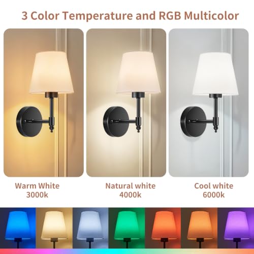 Battery Operated Wall Sconce Set of 2
