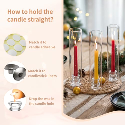 Taper Candle Holders Glass