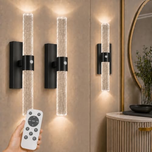 Wall Sconces Battery Operated Set of 2