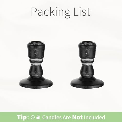 Wooden Taper Candle Holders