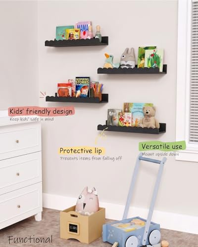 Nursery Book Shelves Set of 4