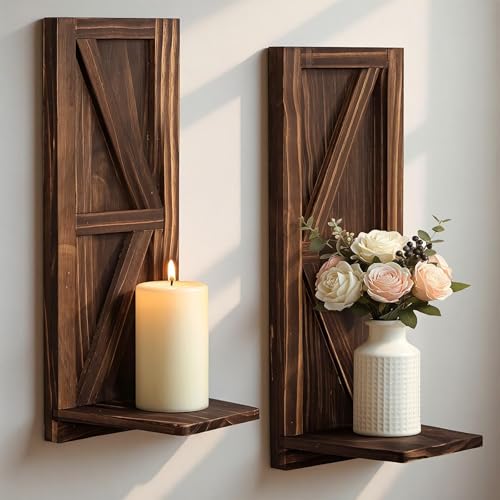 Farmhouse Wood Wall Candle Holder