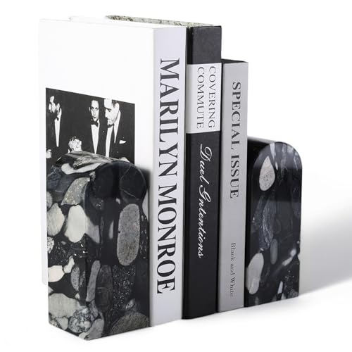 Luxury Marble Bookends for Shelves
