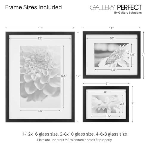 Multi Size Picture Frame Set 7 Pack