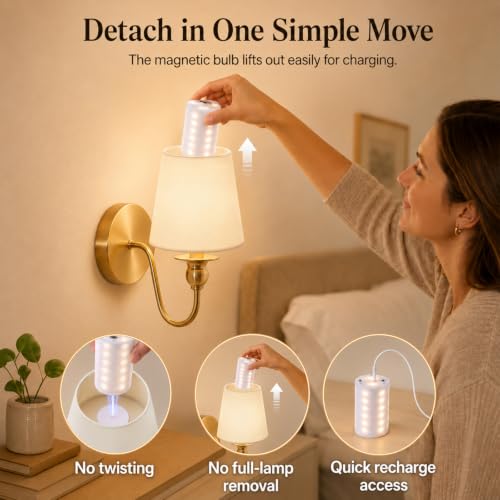 Battery Operated Wall Sconce