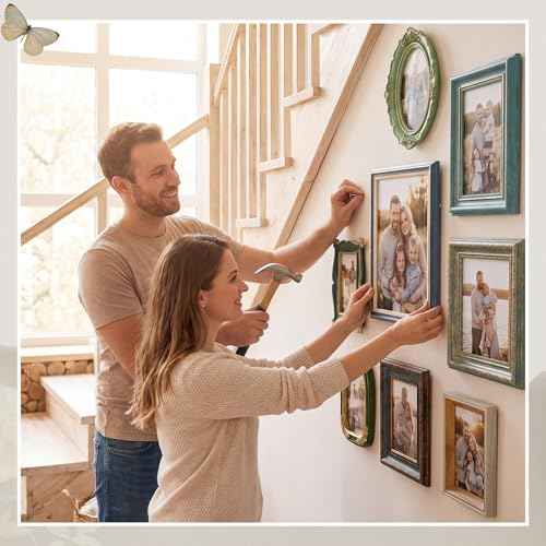 15 Pack Vintage Picture Frames for Wall