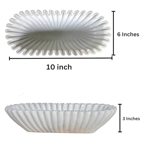 Handcrafted Decorative Marble Scallop Bowl
