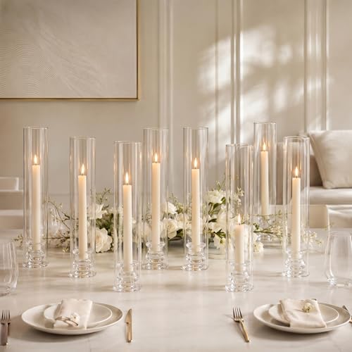 Hurricane Glass Candle Holders