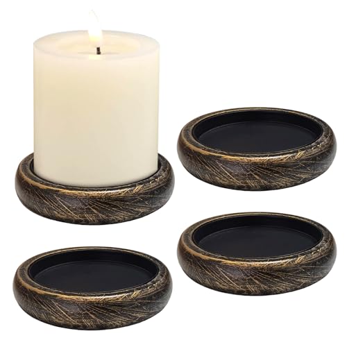 Candle Pedestal for Pillar Candle Set of 2