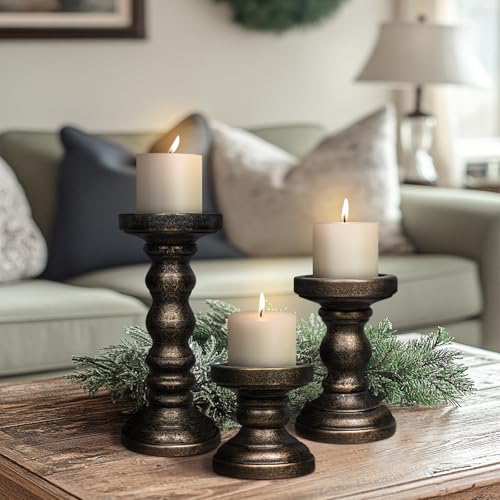 Candle Holder for Pillar Candle Set