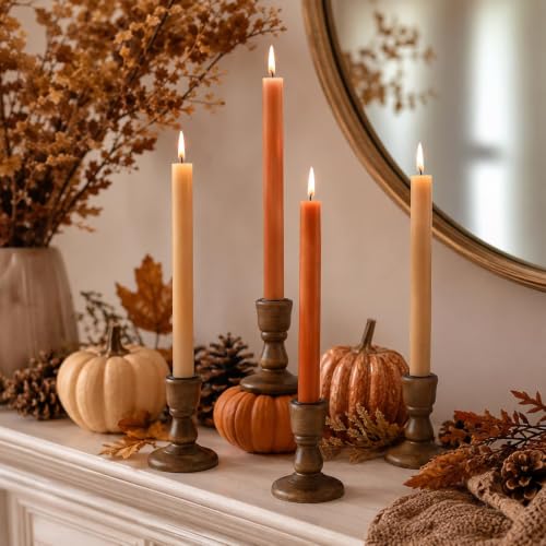Wooden Taper Candle Holders