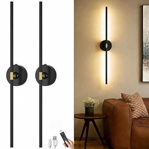 Battery Powered Wall Sconce Set of Two