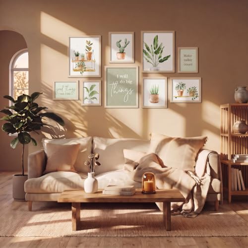 9 Piece Botanical Gallery Wall Art Set