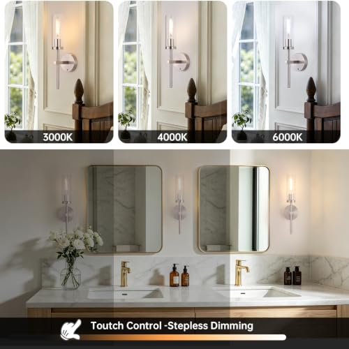 Battery Operated Wall Sconces Set of 2
