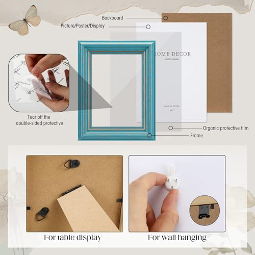 15 Pack Vintage Picture Frames for Wall