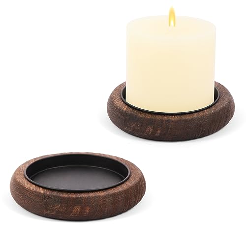 Wood Candle Holders for Pillar Candles