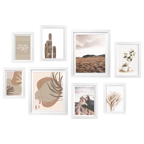 8Pack Picture Frames Set for Wall Decor