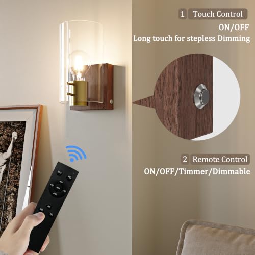 Modern Battery Operated Wall Sconce