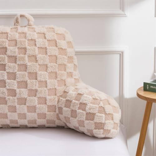 Reading Pillow Bed Rest Wedge Backrest Pillow with Arms Back Support for Sitting Up in Bed Cushion Incline Rest Sleeping Snoring Pillow