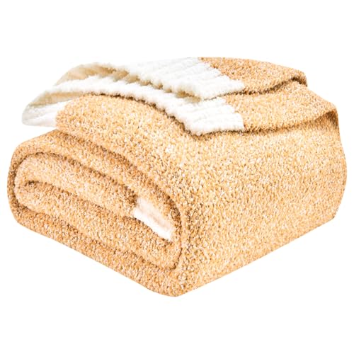 Super Soft Fullfy Microfiber Reversible Knitted Blankets