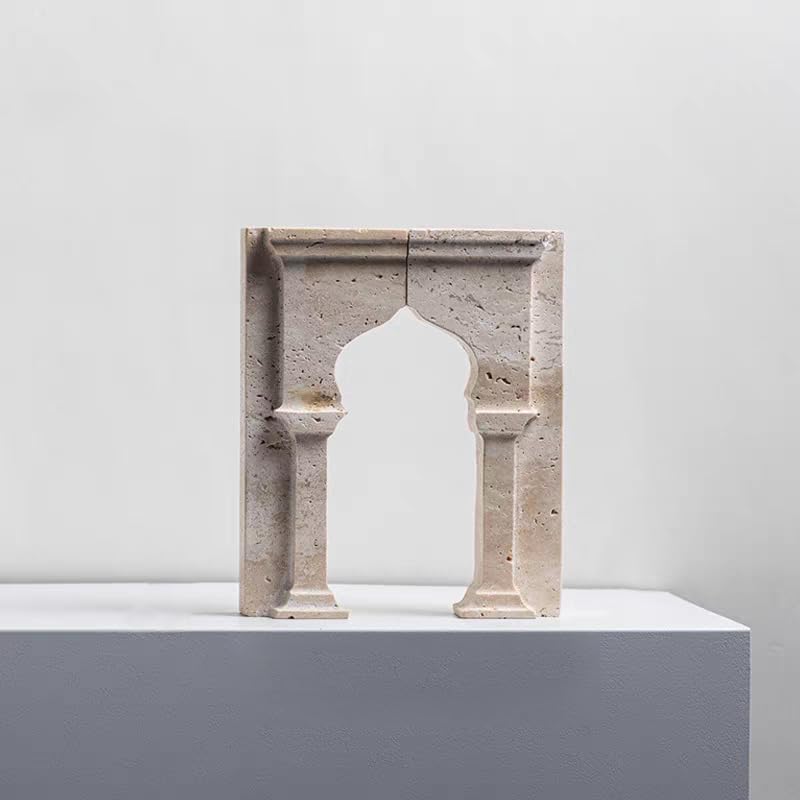 1 Piece Modern Travertine Bookend