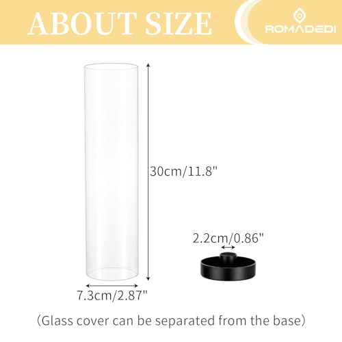 Gold Candlestick Candle Holders Hurricane Glass Clear Taper Candle Holders for Table Centerpiece Wedding Party Birthday Christmas Decor Home Decorations
