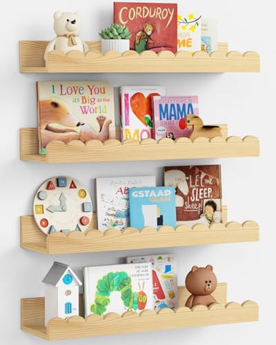 Nursery Book Shelves Set of 4
