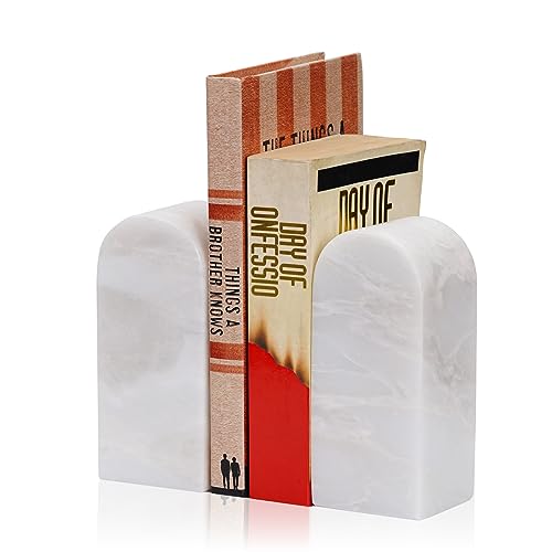 Luxury Marble Bookends for Shelves