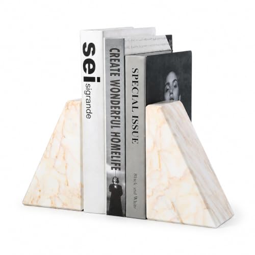 Marble Bookends for Shelves