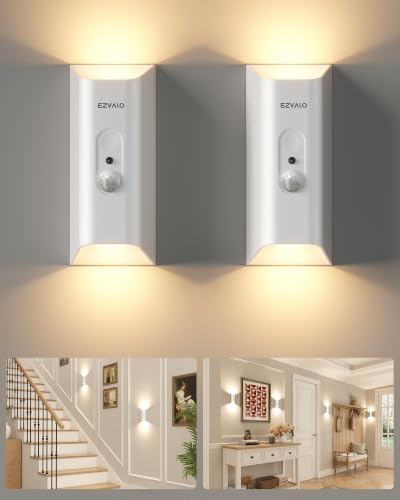 Motion Sensor Wall Light with Remote Control