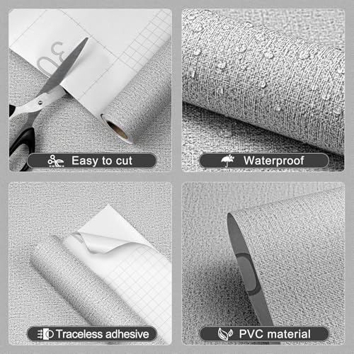 Peel and Stick Grasscloth Wallpaper