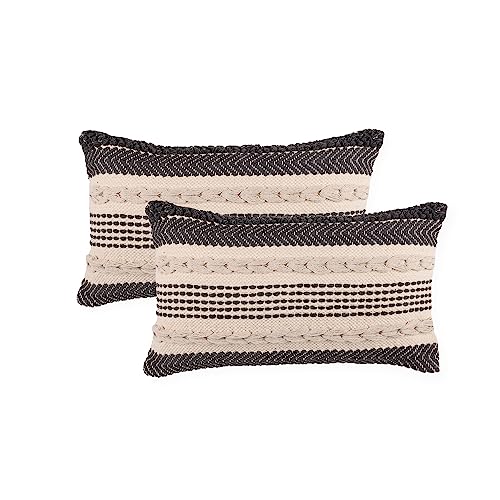 REDEARTH · Textured Throw Pillow Cushion Covers