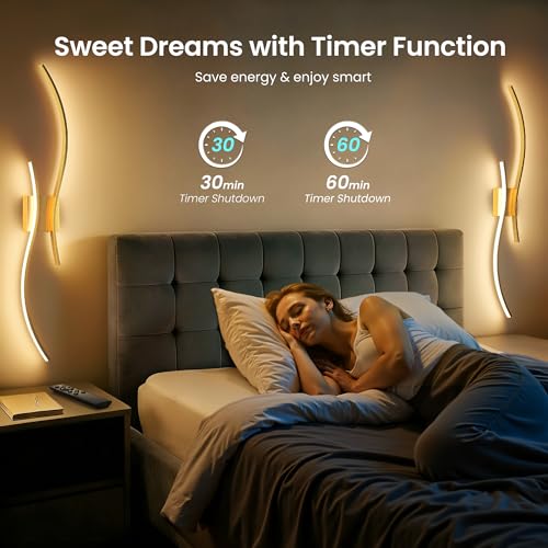 10000mAh Battery Operated Wall Sconces Set of 2